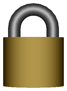 Padlock closed